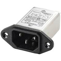 TRU COMPONENTS TC-10101440 Netfilter Met IEC-connector 250 V/AC 10 A 0.3 mH (l x b x h) 58 x 50 x 22.8 mm 1 stuk(s) - thumbnail