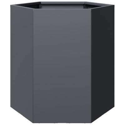 VidaXL Plantenbak zeshoek 46x40x45 cm staal antracietkleurig VidaXL Plantenbak zeshoek 46x40x45 cm staal antracietkleurig