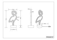 Trio TafellampFlamingo oplaadbaar - R55240101 - thumbnail