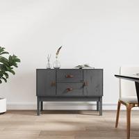 Dressoir 110x40x78 cm massief grenenhout grijs - thumbnail