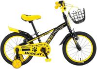 Kron Bobcat Jongensfiets 16 Inch 25,4 Cm Jongens V-brakes Zwart/geel - thumbnail