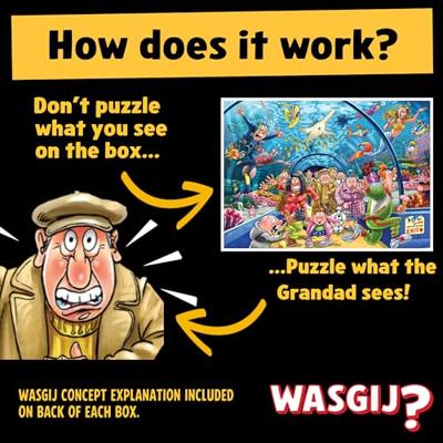 Wasgij Original 43 Aquarium Antics Puzzel 1000 stukjes Wasgij Original 43 Aquarium Antics Puzzel 1000 stukjes
