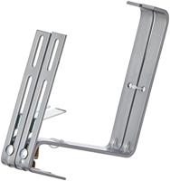 Poetic plantenbak beugel landhaus metaal grijs 16 cm set van 2 | 10 stuks - thumbnail