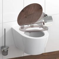 Toiletbril Schutte Lupos Softclose Dark Wood Schutte - thumbnail