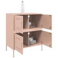 Dressoir 68x39x79 cm staal roze - thumbnail