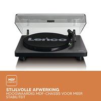 Lenco L-30 Platenspeler Zwart/Hout - thumbnail