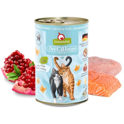 GRANATAPET DeliCATessen Salmon and turkey - nat kattenvoer - 400g