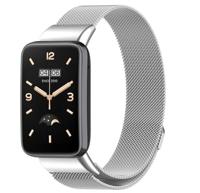 By Qubix - Milanese bandje - Zilver - Compatible met Xiaomi Smart Band 7 Pro - Compatible Xiaomi bandje - thumbnail