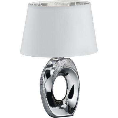 Elegante LED Tafellamp in Mat Zilver - E14 Fitting - Keramiek