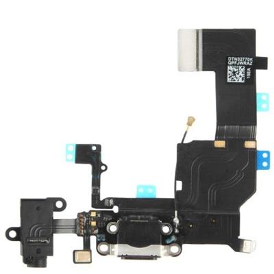 2 in 1 voor iPhone 5C (originele staart aansluiting lader + originele hoofdtelefoon Audio Jack lint) Flex kabel