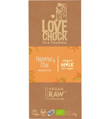 Lovechock Mild hazelnut & chai (70 gr)