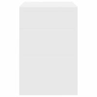 Bureau Wit 100 x 50 x 76 cm Bewerkt hout - thumbnail