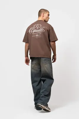 Equalité Yuki Boxy T-Shirt Heren Bruin - Maat XS - Kleur: Bruin | Soccerfanshop