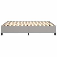 Boxspringframe stof lichtgrijs 140x200 cm - thumbnail