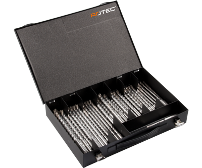 Rotec Hamerborenset | SDS-plus | QUATTRO-X | In koffer | 40-dlg. - 900.1016