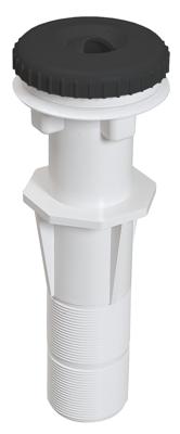 Aquareva Inspuiter + muurdoorvoer - Zwart