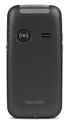 doro 2424 Senioren clamshell telefoon SOS-knop Grafiet - thumbnail