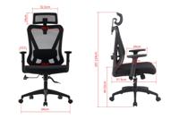 Activejet T5 ergonomische bureaustoel zwart - thumbnail