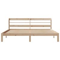 Bedframe met hoofdbord massief grenenhout 180x200 cm - thumbnail