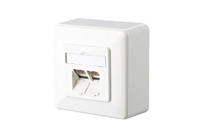Metz Connect 1307380002-I Netwerkdoos Opbouw (op muur) CAT 6 2 poorten Zuiver wit Metz Connect 1307380002-I Netwerkdoos Opbouw (op muur) CAT 6 2 poorten Zuiver wit