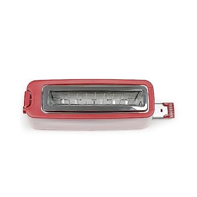 Broodrooster met lange sleuf - LIVOO - DOD168RC - 900 W - Verstelbare thermostaat: 7 standen - Rood