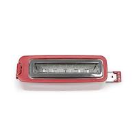 Broodrooster met lange sleuf - LIVOO - DOD168RC - 900 W - Verstelbare thermostaat: 7 standen - Rood - thumbnail