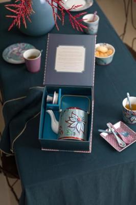 Pip Studio Oriental Flower Festival Theepot Blauw Medium Pip Studio Oriental Flower Festival Theepot Blauw Medium