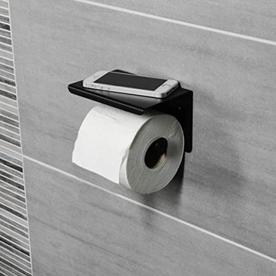 Cornat Toiletrolhouder Planchet Zwart - T364205