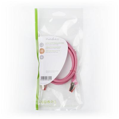 CAT6 S/FTP-Netwerkkabel | RJ45 Male - RJ45 Male | 1,0 m | Roze