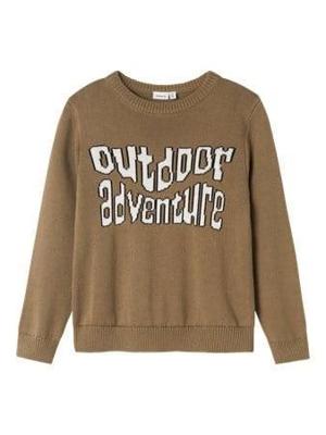 Name it winter sweater jongens - bruin - regular fit - NkmOtto