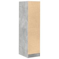 Apothekerskast 30x41x118 cm bewerkt hout betongrijs - thumbnail