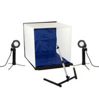 Falcon Eyes Opvouwbare Opnamebox PBK-40AB-2LS 40x40 cm + 2 Lampen - thumbnail