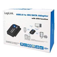 LogiLink AU0028A kabeladapter/verloopstukje usb 3.0 naar SATA/IDE - thumbnail