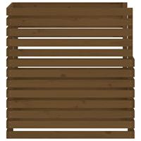 Compostbak 100x100x102 cm massief grenenhout honingbruin - thumbnail
