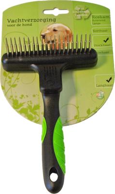 Hond roskam met roterende pennen large Vachtverzorging Gebr. de Boon - Gebr de boon