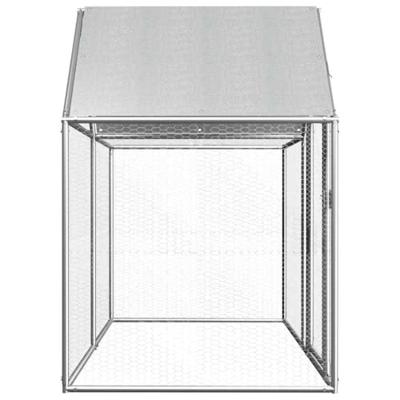 Kippenren 2x1x1,5 m gegalvaniseerd staal Kippenren 2x1x1,5 m gegalvaniseerd staal