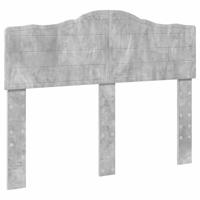 Bedframe met hoofdeinde Beton Grijs 135 x 190 cm Bewerkt hout - thumbnail
