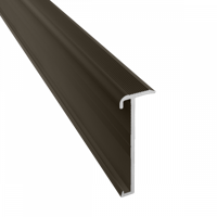 Küberit - Trapneusprofiel 845 brons F6 14x43mm t.b.v. 2-3mm PVC - 300cm - thumbnail
