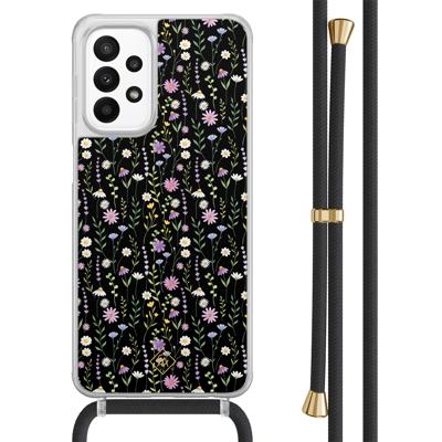 Samsung Galaxy A23 hoesje met koord - Flower fantasy Samsung Galaxy A23 hoesje met koord - Flower fantasy