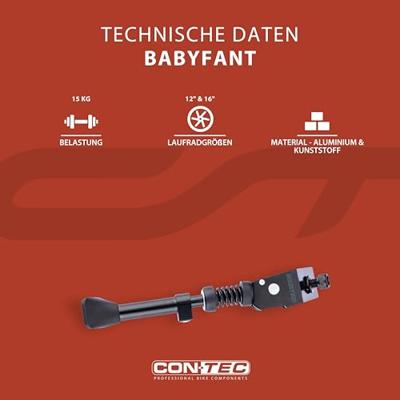 CONTEC zijstandaard "babyfant ct sidelights babyfant 12" - 16" black