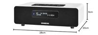 Sangean DDR-36 DAB+ digitale radio (DAB+/FM-tuner, bluetooth, wekfunctie, slaaptimer, AUX-in) incl. afstandsbediening wit - thumbnail