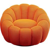 Kare Design Peppo Bloom Draaifauteuil oranje - thumbnail