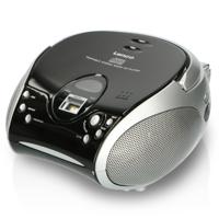 Lenco SCD-24 CD-radio voor kinderen - Stereo - Boombox - FM-radiotuner - Ttel-opslag - 2 x 1,5 W RMS-vermogen - wisselstroom en batterij - zilver veelkleurig - thumbnail