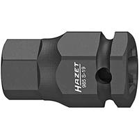 HAZET Krachtdopsleutelbit 985S-19 · 1/2 inch (12,5 mm) vierkant hol · Binnen-zeskant-profiel · SW 19 mm - thumbnail