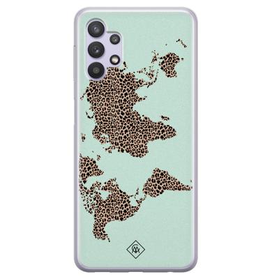 Samsung Galaxy A32 5G siliconen hoesje - Wild world Samsung Galaxy A32 5G siliconen hoesje - Wild world
