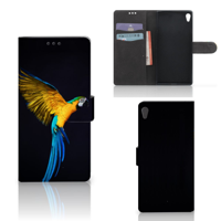 Sony Xperia XA Ultra Telefoonhoesje met Pasjes Papegaai - thumbnail