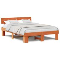 Bedframe Wasbruin 150 x 200 cm Massief grenenhout - thumbnail