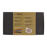 Rembrandt Professionele Aquarelverf Kunststof Pocketbox Set - 12 Halve Napjes + 1 Penseel - Algemene Kleurselectie - thumbnail