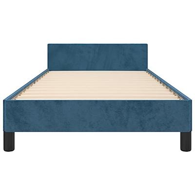 Bedframe zonder matras 100x200 cm fluweel donkerblauw
