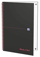 Spiraalblok Oxford Black n&apos; Red A5 lijn 140 pagina&apos;s 80gr | 5 stuks - thumbnail